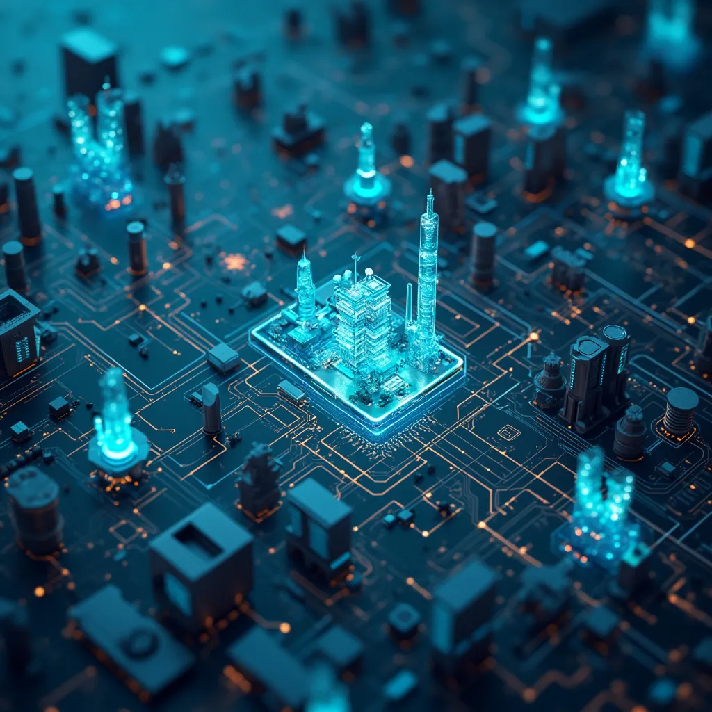 Concepto de IoT industrial